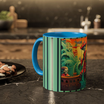 Skeleton Crew of the Misty Seas Colorful Mugs (11oz, 15oz)