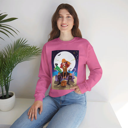 Moonlit Pirate Halloween Unisex Heavy Blend™ Crewneck Sweatshirt