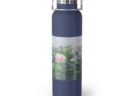 Water Lilies by Karl Hagemeister Copper Vacuum Insulated Bottle, 22oz