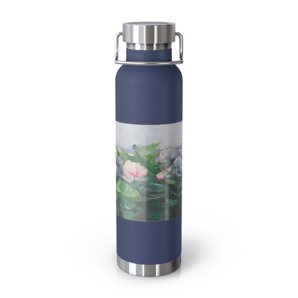 Water Lilies by Karl Hagemeister Copper Vacuum Insulated Bottle, 22oz