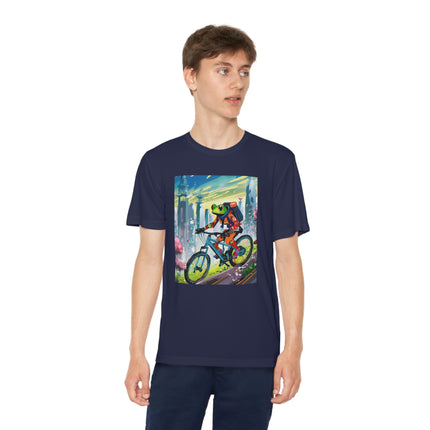 Cyberpunk Frog Youth Competitor Tee