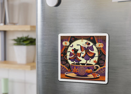 Theatrical Halloween Kabuki Mice Die-Cut Magnets (5 Sizes)