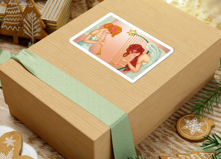 Heavenly Angel Duet Kiss-Cut Stickers (4 Sizes)