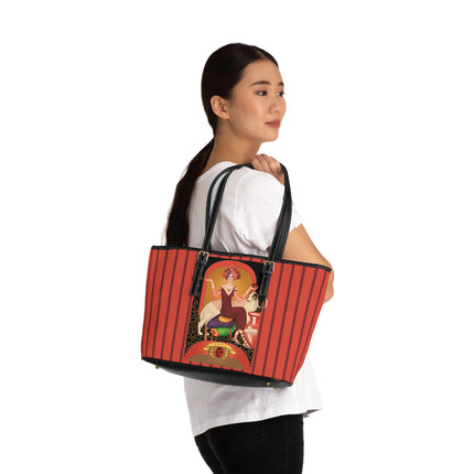 January & Garnet (from the Gem Series) by Sofia Chiostri PU Leather Shoulder Bag