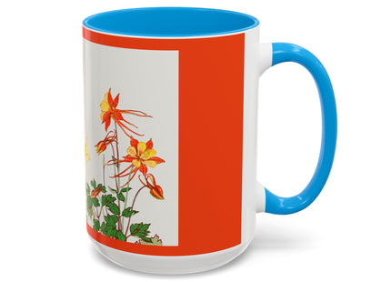 Aquilegia Flowers by Tanigami Kônan Colorful Mugs (11oz, 15oz)