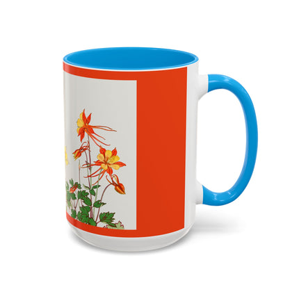 Aquilegia Flowers by Tanigami Kônan Colorful Mugs (11oz, 15oz)