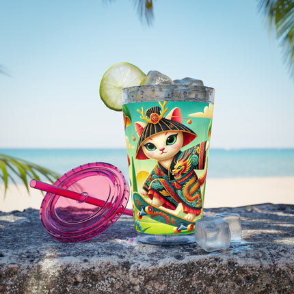 Dragon Dance on Wheels Sunsplash Tumbler with Straw, 16oz