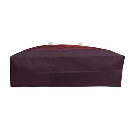 Wave Pattern with Intertwined Hues of Orange, Rose, Maroon, and Purple Weekender Bag
