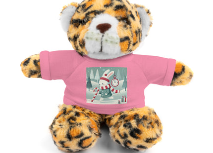 Candy Cane Timekeeper Bunny Stuffed Animals with Tee