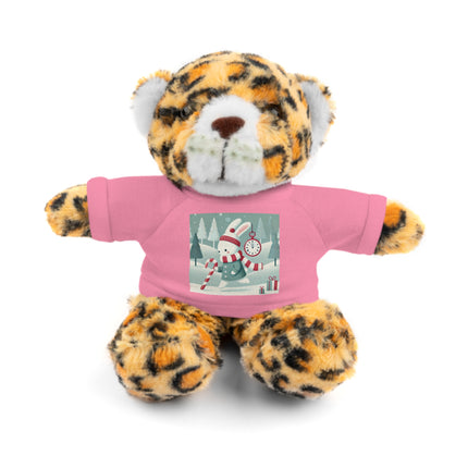 Candy Cane Timekeeper Bunny Stuffed Animals with Tee