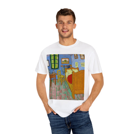 The Bedroom by Vincent van Gogh Unisex Garment-Dyed T-shirt