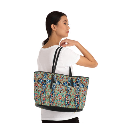 Arabian Ornament by Elizabeth A. Nedwill PU Leather Shoulder Bag
