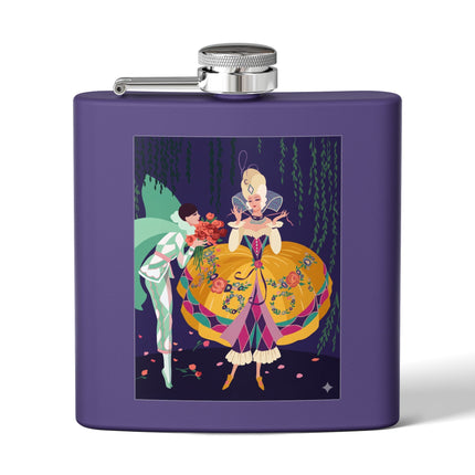 Enchanted Courtship Flask – Whimsical Elegance & Floral Romance