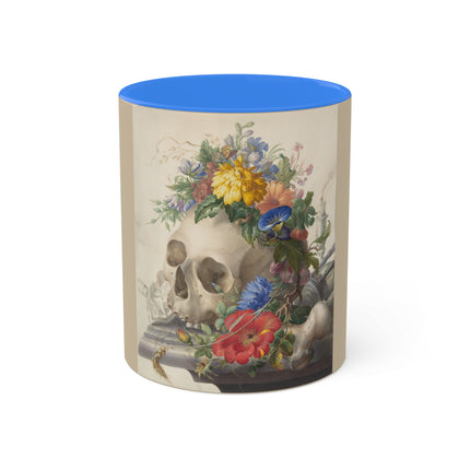 Vanitas Still Life by Herman Henstenburgh Colorful Mugs, 11oz