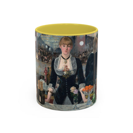 A Bar at the Folies-Bergère by Edouard Manet Colorful Mugs (11oz, 15oz)