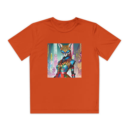 Cyber Cat Glamour Youth Competitor Tee