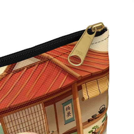 Archer Kitten in the Zen Garden Accessory Pouch – Focus, Whimsy & Zen Balance