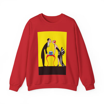 A Moment of Elegance: A Passionate Embrace Amidst Golden Splendor Heavy Blend™ Crewneck Sweatshirt