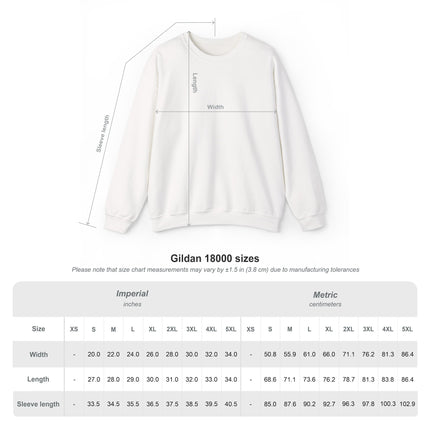 Petals in the Wind: The Kimono Fairy and the Sky Dragon Heavy Blend™ Crewneck Sweatshirt