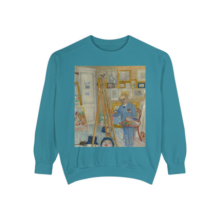 The Skeleton Painter by James Ensor Garment-Dyed Sweatshirt