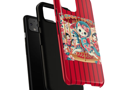 Geisha Kitten's Enchanted Carousel Phone Cases