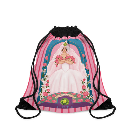 August & Peridot Zodiac Drawstring Bag