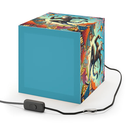 🌸🐾 The Springbound Sentinel Light Cube Lamp – Agility, Grace & Spring Vitality