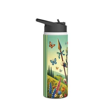 Rabbit Gladiator Stainless Steel Water Bottle, Standard Lid