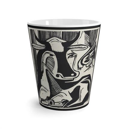 The Large Cow by Ernst Ludwig Kirchner Latte Mug