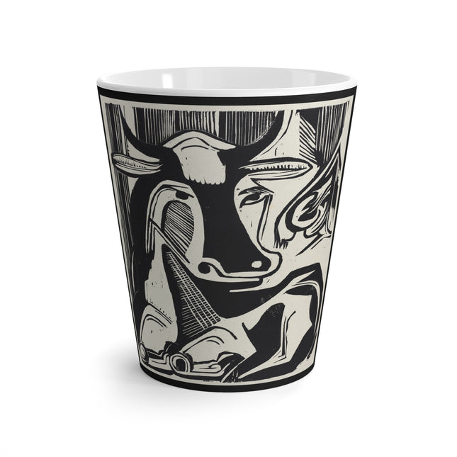 The Large Cow by Ernst Ludwig Kirchner Latte Mug