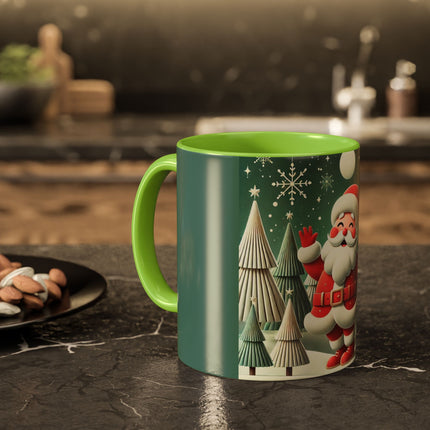 Santa's Joyful Night Colorful Mugs (11oz, 15oz)