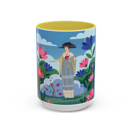 Garden Of New Beginnings Colorful Mugs – Art Deco Floral Elegance