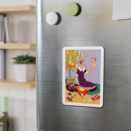 Art Deco Christmas Die-Cut Magnets (5 Sizes)