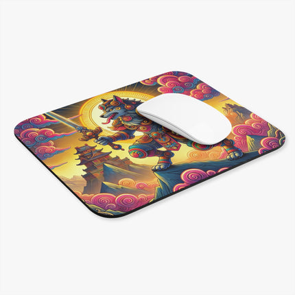 The Mountain Wolf Mouse Pad – Timeless Strength & Mythic Guardianship