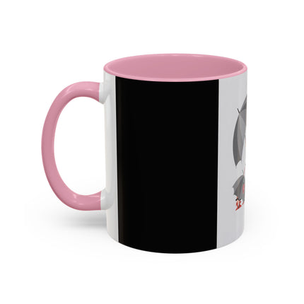 The Lady of Silver Umbrellas Colorful Mug (11oz, 15oz) – Art Deco Mystery, Elegant Fashion & Silver Dreamscape