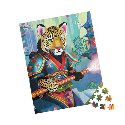Cyberpunk Leopard Puzzle (110, 252, 520 or 1014-piece)