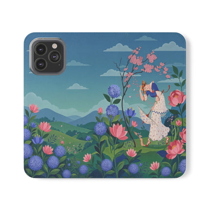 🌸🌿 The Garden Hide-And-Seek Flip Case – Art Deco Floral Whimsy