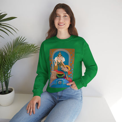 April & Diamond (from the Gem Series) by Sofia Chiostri Heavy Blend™ Crewneck Sweatshirt