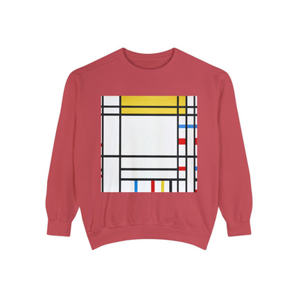 Place de la Concorde by Piet Mondrian Garment-Dyed Sweatshirt