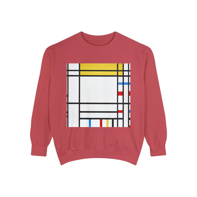 Place de la Concorde by Piet Mondrian Garment-Dyed Sweatshirt