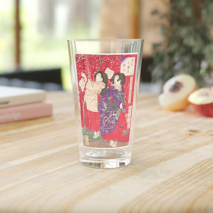Wood for the Plum Tree by Tsukioka Yoshitoshi Glass, 16oz