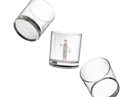 Robe de linon (Linen Dress) by Charles Martin Rocks Glass, 10oz