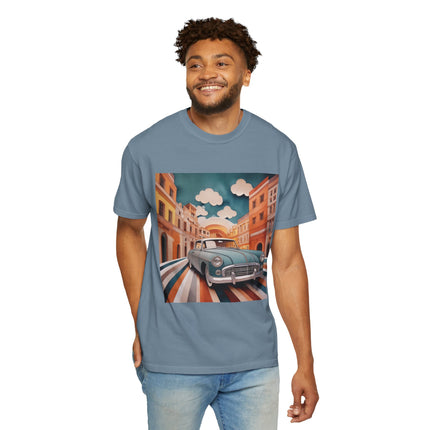 1960 Alfa Romeo Giulietta Unisex Garment-Dyed T-shirt
