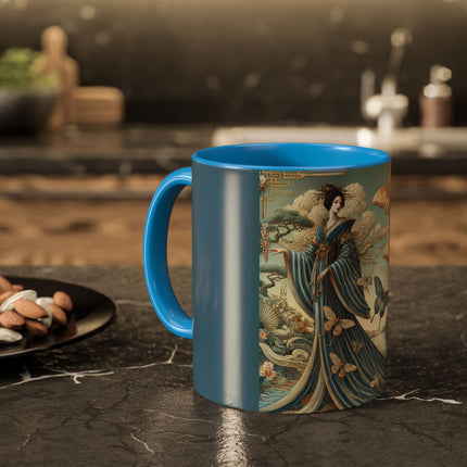 Butterfly Empress Colorful Mug – Graceful Butterflies & Timeless Elegance