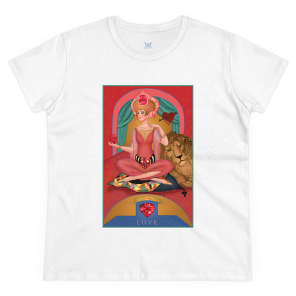 July & Ruby (from the Gem Series) by Sofia Chiostri Women's Midweight Cotton Tee