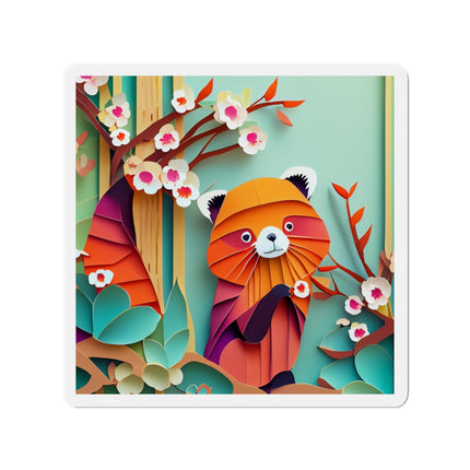 A Playful Red Panda Die-Cut Magnets (5 Sizes)