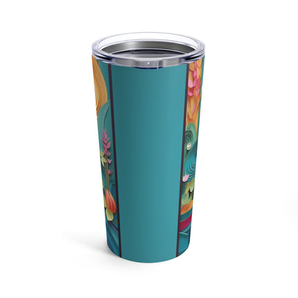 Elegant Egret Oasis Tumbler 20oz