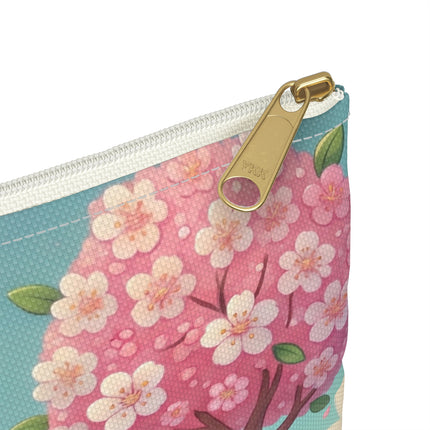 Sakura Sentinel Accessory Pouch – Robot Fairy & Blossom Magic