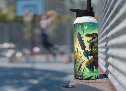 Swamp Tyrant Stainless Steel Water Bottle, Standard Lid