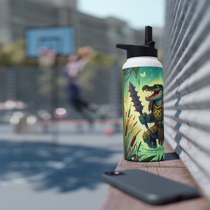 Swamp Tyrant Stainless Steel Water Bottle, Standard Lid